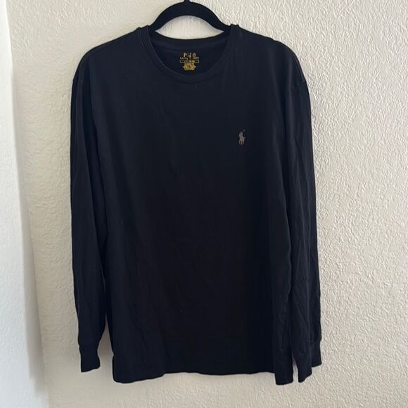 Polo by Ralph Lauren Black Long Sleeve Tee - Picture 1 of 5
